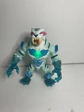 Mr Beast Cryo Lab Mystery Collector Action Figure Light & Sound Tiger Light Blue