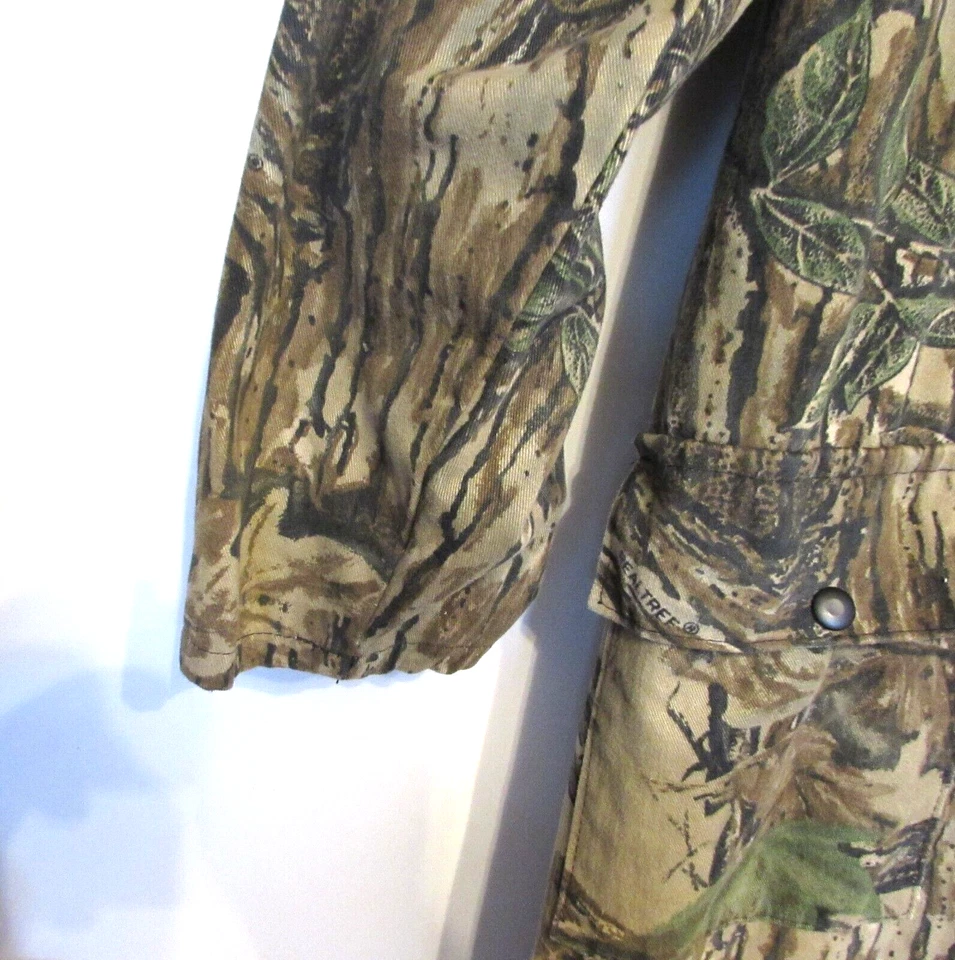 Vintage Realtree Camo Patriot Industries Zip Up Coveralls Made USA Size Large - Image 3 of 4