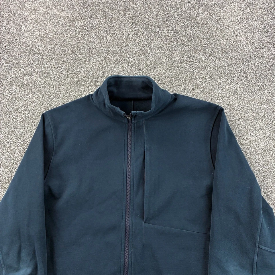 Chaqueta Lululemon Sojourn para hombre azul medio cremallera completa elástica caparazón suave LM4616S Foto 2 de 4