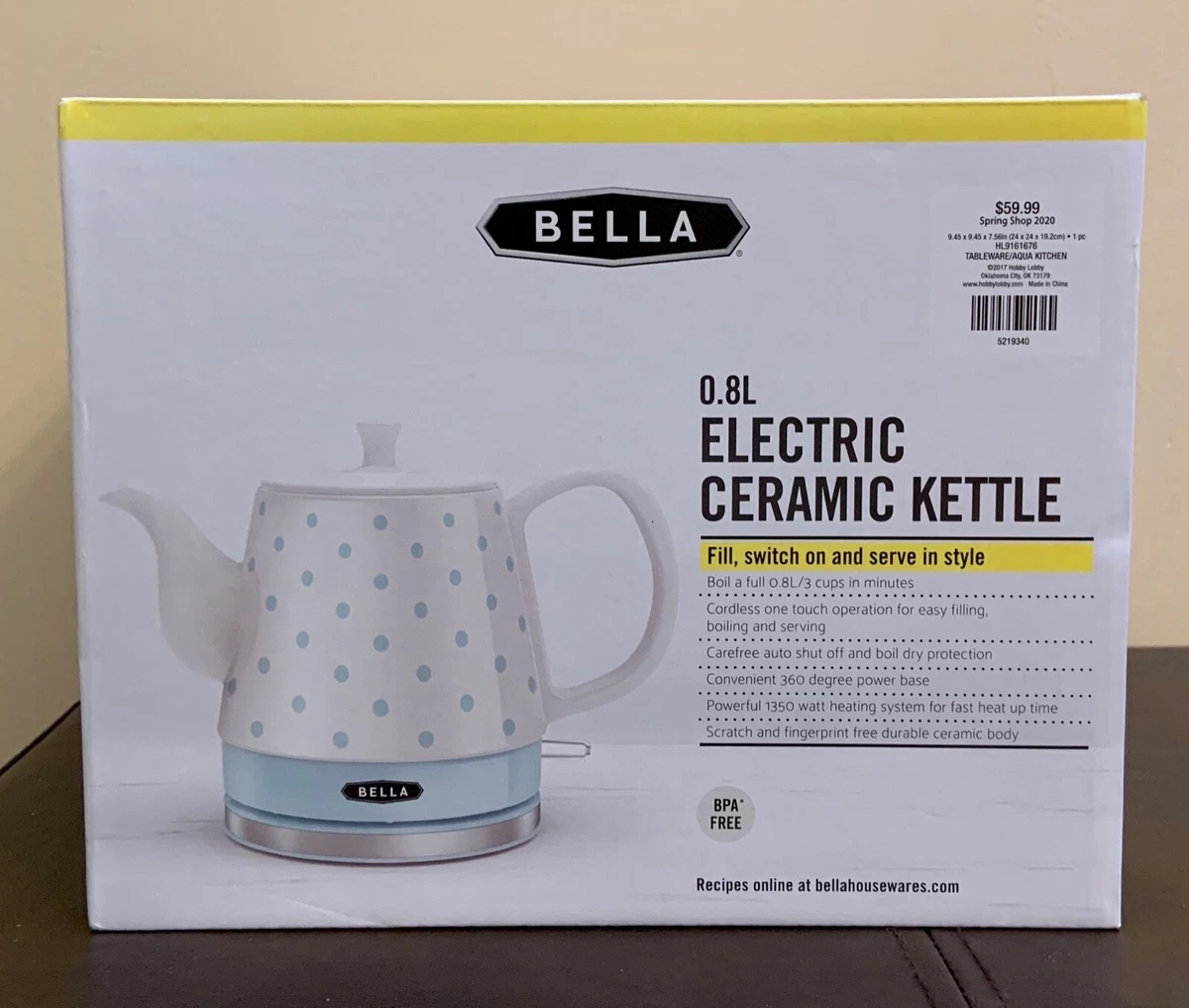 Bella Ceramic Electric Kettle