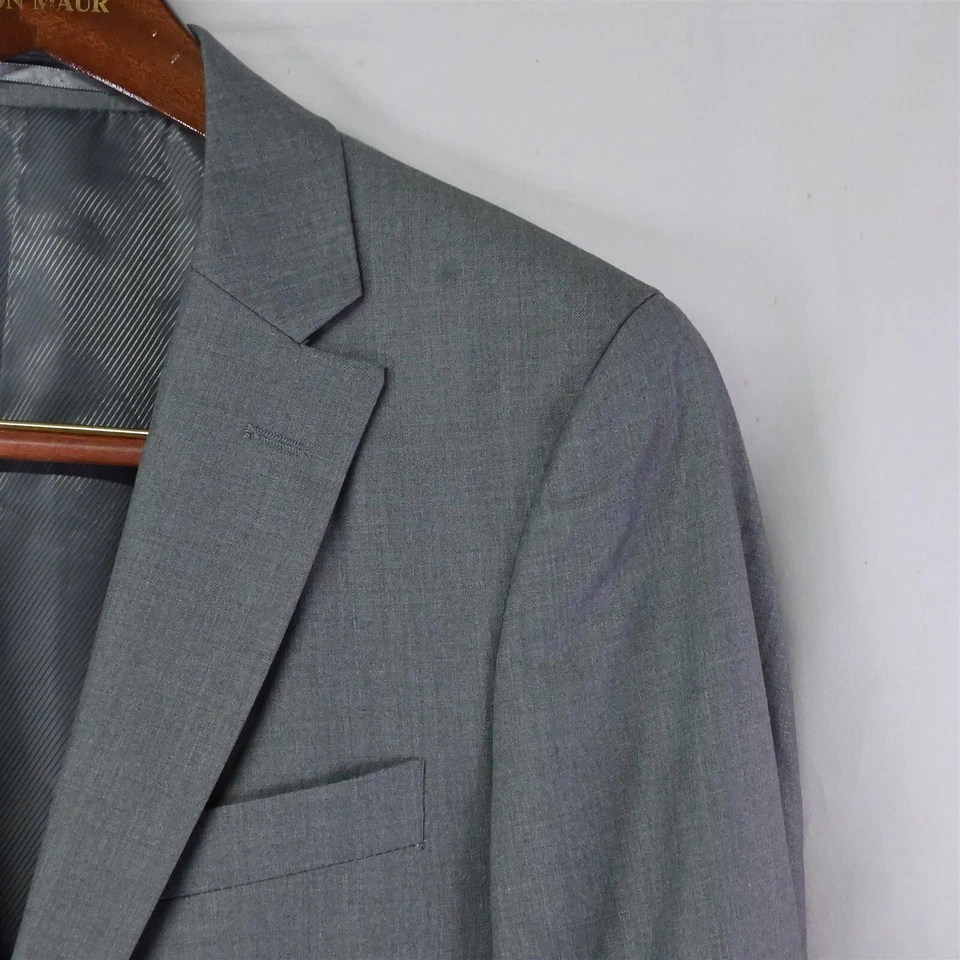 Giorgio Fiorelli 36R Gray Slim Fit 2Btn Blazer Suit Jacket Sport Coat - Image 2 of 4