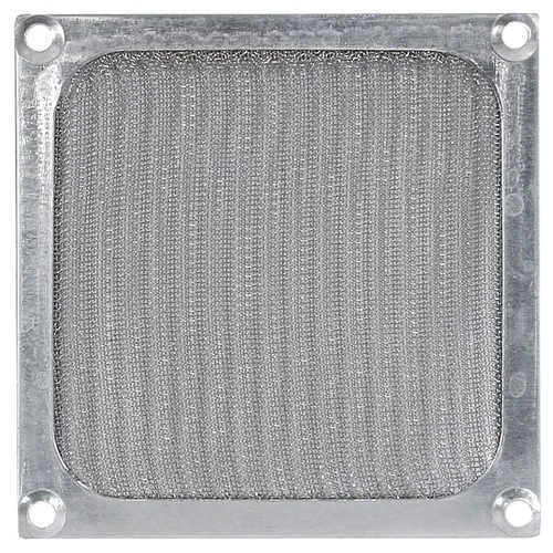 Lüftergitter 140 mm mit Filter - Silber Lüfter Gitter Fan Grill Schutz