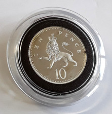2006 U.K TEN PENCE SILVER PROOF 925 6.5g CROWNED LION