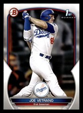 Joe Vetrano 2023 1st Bowman Draft #BD-91 Los Angeles Dodgers ROOKIE RC