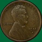 1914-S Lincoln Wheat Cent Very Fine VF Coin #39420