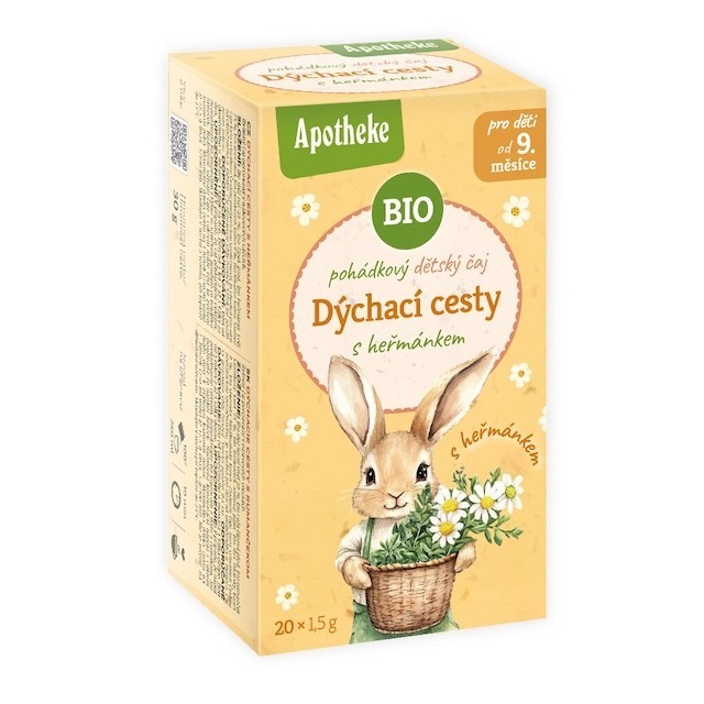 Kids Cough Tea Organic Herbal Chamomile Thyme Chest Support 20 Bags