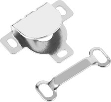 10-Piece Silver Hook and Eye Closures for Trousers, Skirts, and Dresses