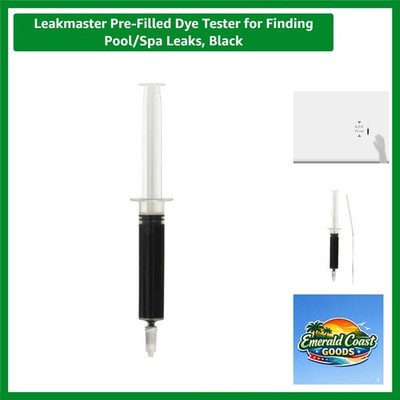 Industrial Style Pre-Filled Dye Tester for Quick Pool/Spa Leak Detection - Black