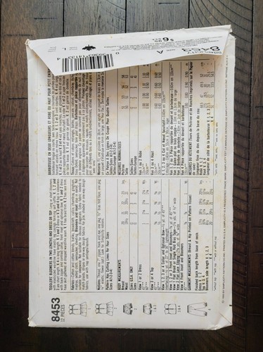 Vtg Simplicity Toddlers' Bloomers/Dress/Top Pattern #8453 Sizes 1-2-3-4 UNCUT - Picture 2 of 7
