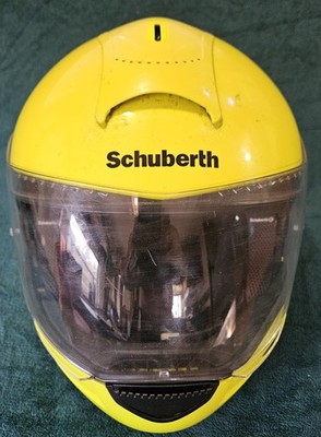 Schuberth C3 Pro Motorcycle Helmet Size 61-XL-7 5/8-ECE 22.05 Yellow High Gloss