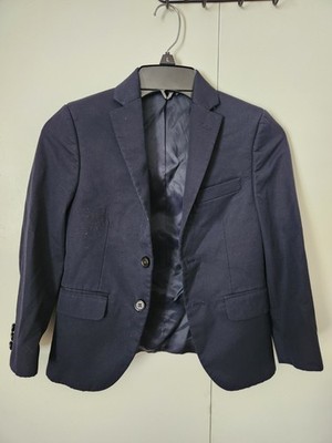 LAUREN RALPH LAUREN Boys Size 6-8 Navy Blue Blazer Jacket Preppy *SEE PICS