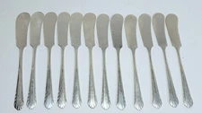 12 Vintage National Silver Individual Silver Plate Spreaders