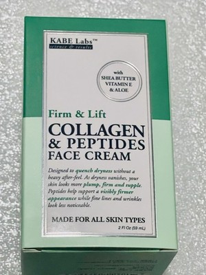 KABE Labs Collagen Peptides Shea Butter Face Cream Firm & Lift Hydrating 2 fl oz
