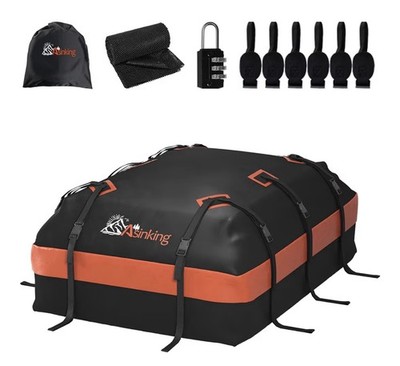 Asinking Rooftop top Cargo Carrier Bag 15 Cubic feet Waterproof fit  car or SUV