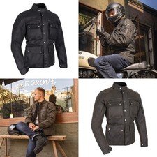 Oxford Sterling D2D Motorrad Wachsjacke AA CE Road Approved