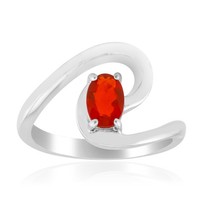 Cavill Feueropal Ring 925 Silber Rhodiniert Oval 0,24Ct Damen Schmuck-