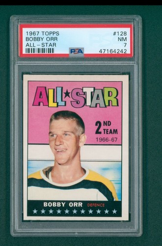 Bobby Orr: All Star #128 1967 Topps card