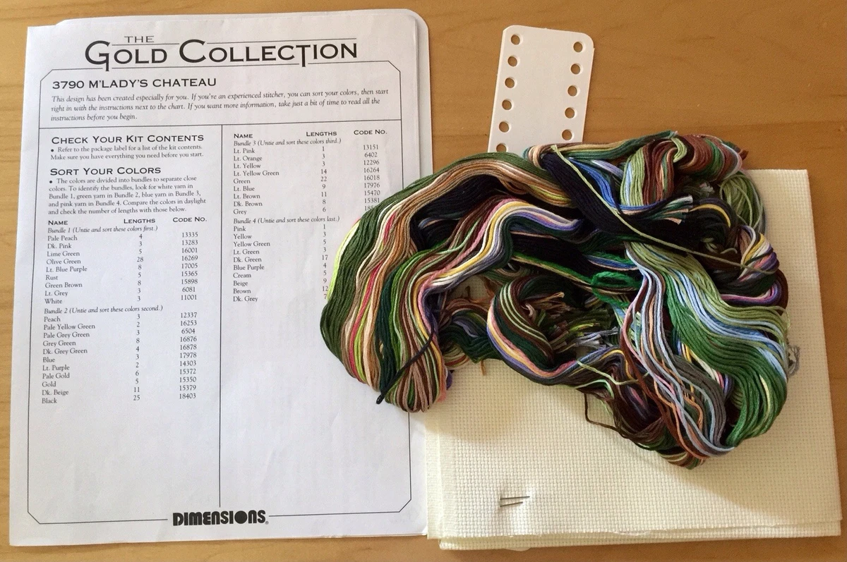 Kit De Broderie Au Point De Croix 'Bedfordshire Sunset' – Dimensions, Vintage Années 90