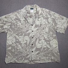 Kavu Mens Vintage Hawaiian Floral Green Short...