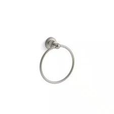 KOHLER Capilano Towel Ring in Vibrant Brushed Nickel K-R26684-BN