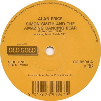 Alan Price - Simon Smith And The Amazing Dancing Bear (7'', Single, Mono)