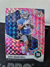 Gary Brightwell 2021 Panini Mosaic #377 Prizm Camo Pink New York Giants