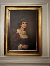 Quadro Olio Su Tela Ritratto Femminile - Damiani