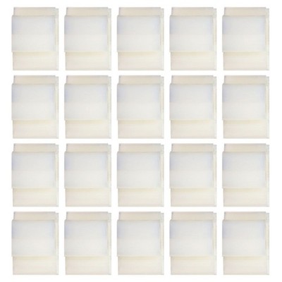  100PCS Doppelseitige Klebebandbefestigung Kunststoff-Kabelbefestigungsklammern
