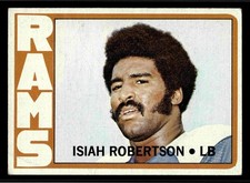 1972 Topps #215 Isiah Robertson RC - Los Angeles Rams (MARKED)