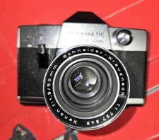 Vintage Kodak Instamatic Reflex 35mm Camera w/ Case And Schneid-kreuzmac LENSE! 
