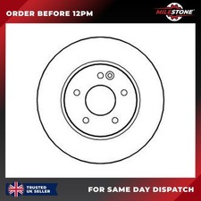 1X BRAKE DISC FOR MERCEDES-BENZ E-CLASS CLK C-CLASS SLK CLC-CLASS FRONT