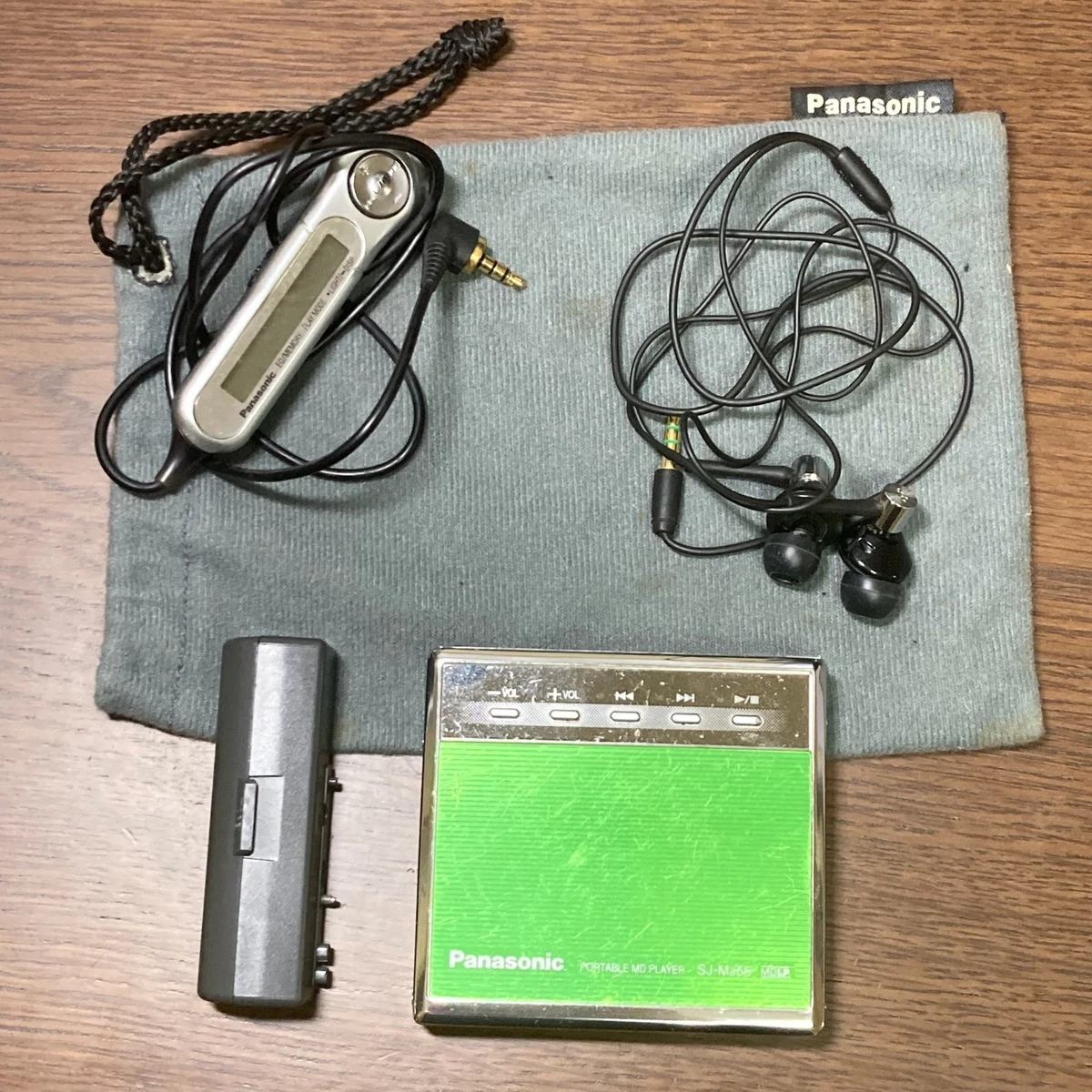 Lecteur MiniDisc Panasonic SJ-MJ55 Walkman Bleu, D'occasion, Fonctionnel