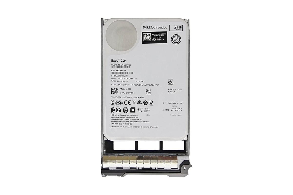 (約2500個)STマイクロエレクトロニクス, M93S46-WMN6TP未開封 Dell 24TB SAS 7.2k 3.5