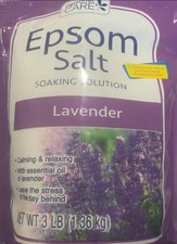 Epsom Salt Soaking Solution - Lavender - Soaking solution- Personal Care- 3 LB