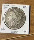 1899o morgan silver dollar