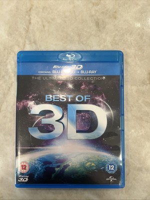 Best of 3D: The Ultimate 3D Collection Blu-ray 3D + Blu-ray 2013 Excellent Cond.