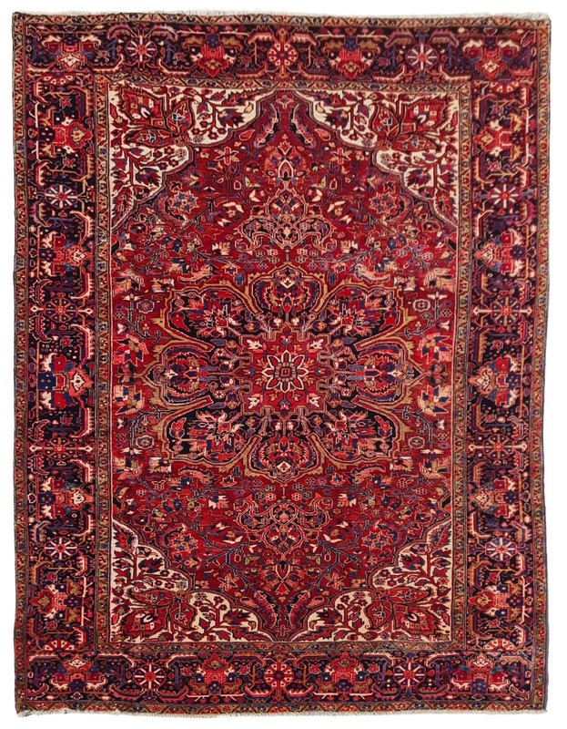 Amazing Hand Knotted Antique Tribal Hareez  Wool Area Rug 11 x 8 Ft