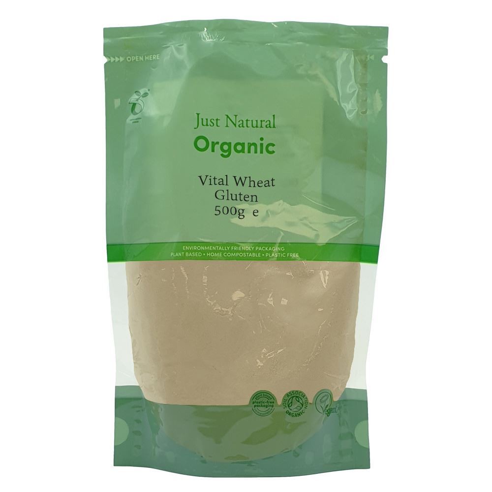 Just Natural Organic Organic Vital Wheat Gluten 500g - 2 Pack