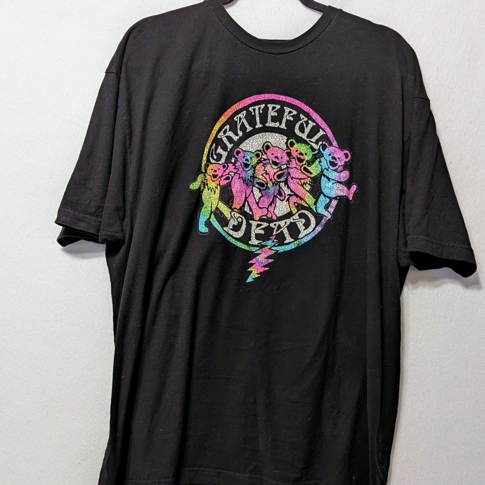 Grateful Dead Licensed Dancing Bear Graphic Tee in Black Size 2XL