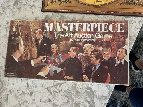 Masterpiece Art Auction Game Vintage 1970 Parker Brothers Board Game Complete!
