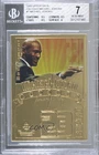 1999 Authenticated 22 kt Gold Photo Cards /9923 Michael Jordan BGS 7 HOF 2t7