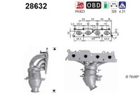 AS 28632 Katalysator FüR C4 Grand Picasso I C5 II III 307 308 407 1.8-2.0