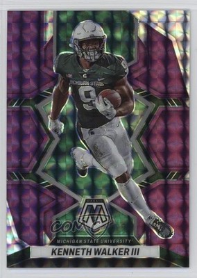 2023 Panini Mosaic Draft Picks Purple Prizm 7/49 Kenneth Walker III #70 18zn