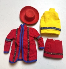 Vintage 1990 United Colors Of Benetton Barbie Outfit  Jacket Blouse Skirt Hat