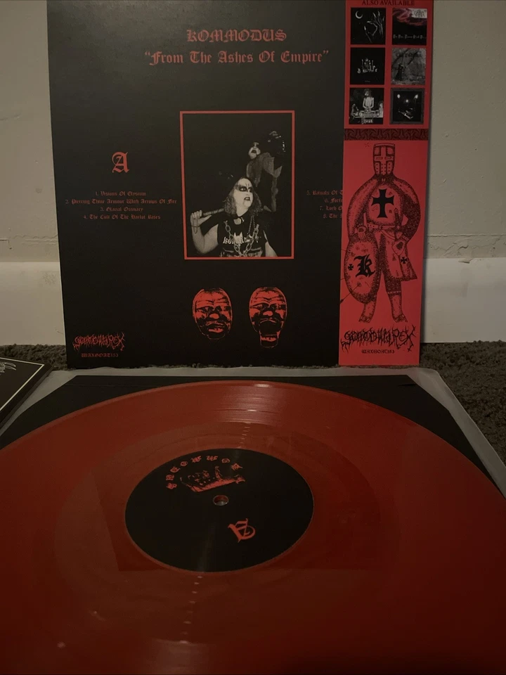 Kommodus- From The Ashes Of Empire (Goatowarex) Red Vinyl Foto 2 de 3