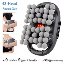 42-Head Electric Muscle Massage Gun 9Gears Back Body Waist Shoulder Leg Massager