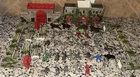 Marx 1950s Medieval Robin Hood Playset Parts Lot  Main Tim Castle Roofs Walls