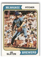 Jim Slaton 1974 Topps Baseball #371 Milwaukee Brewers
