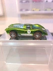 Vintage Hot Wheels 1969 Green Porsche P-917 Redline. Metal Base. Hong Kong.