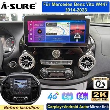 DAB+ 12" 4+64G Android 15 Autoradio DSP Navi Carplay Für Mercedes Benz Vito W447 DAB+ 12" 4+64G Android 15 Autoradio DSP Navi Carplay Für Mercedes Benz Vito W447